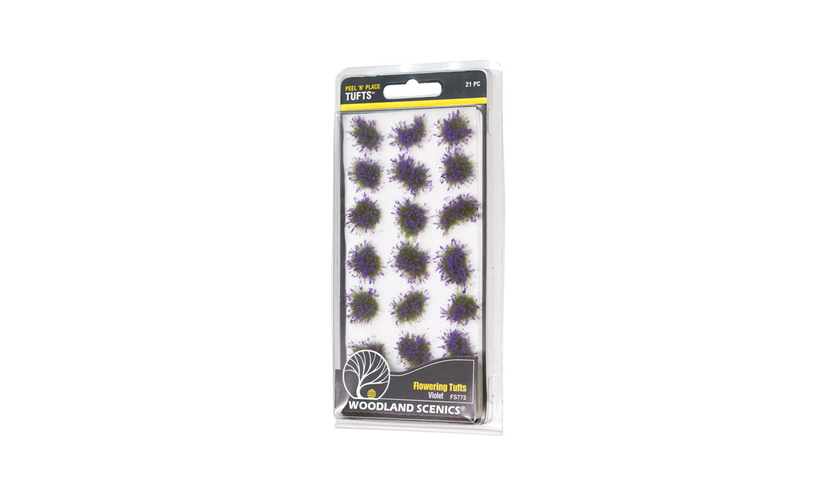 Violet Flowering Tufts - Peel 'n' Place&reg; Tufts allow you to model a variety of grassy plants often found in fields, meadows and pastures