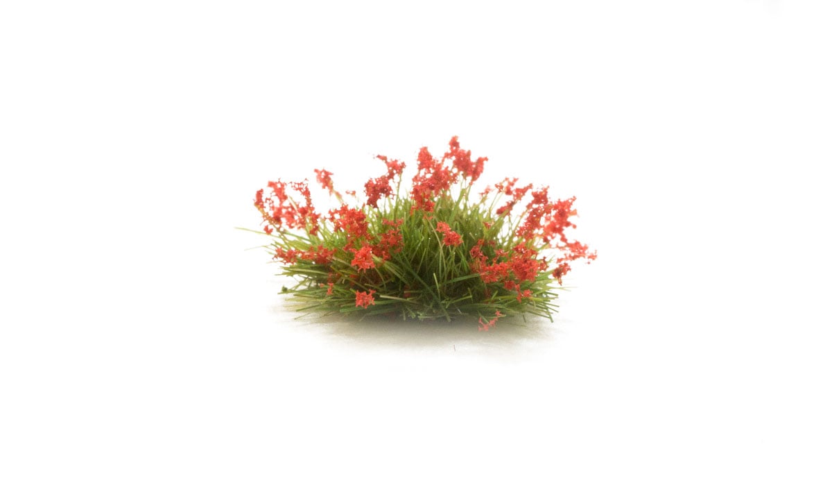 Red Flowering Tufts - Peel 'n' Place&reg; Tufts allow you to model a variety of grassy plants often found in fields, meadows and pastures