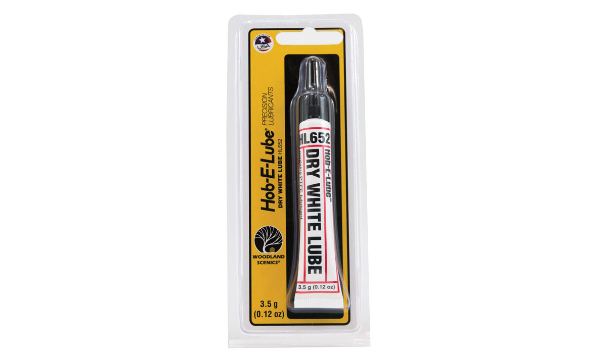 Dry White Lube - Dry White Lube, with PTFE lubricant, is white and non-staining