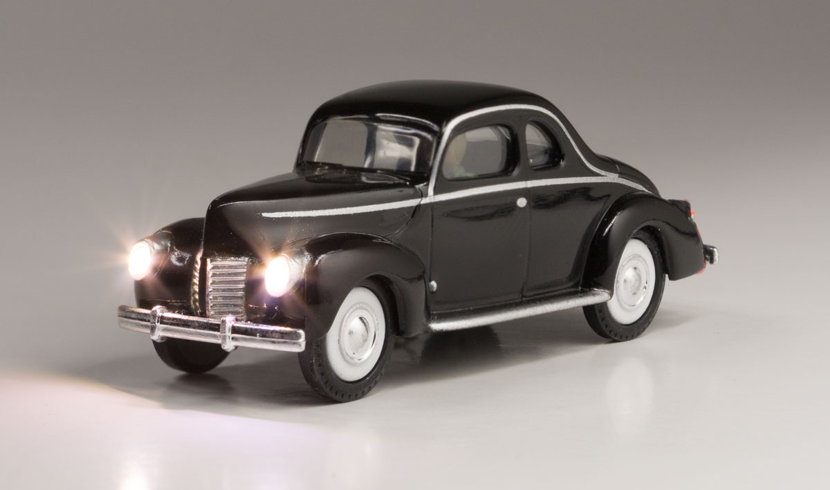 Midnight Ride - HO Scale - Revved up and ready to go, this timeless coupe is ready for a night time cruise under the stars