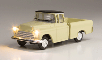 USAストリート看板　4ht Woodland Scenics JP5595 STAKE TRUCK - Lighted Red HO Scale