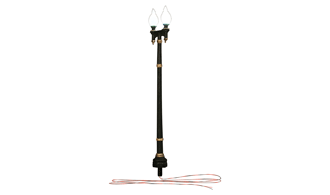 Double Lamp Post Street Lights - O Scale - Woodland Scenics