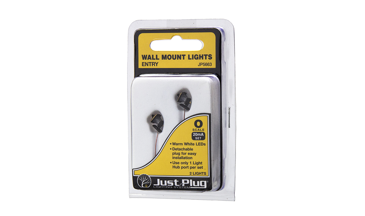 Entry Wall Mount Lights - O Scale - Use on homes, business entry ways, garages and more