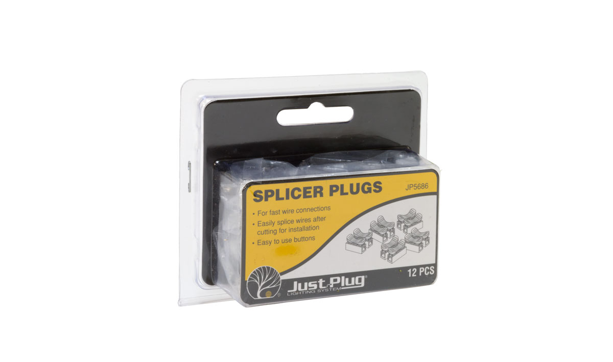 Woodland Scenics Just Plug Lighting System JP5686 Splicer Plugs 12pcs