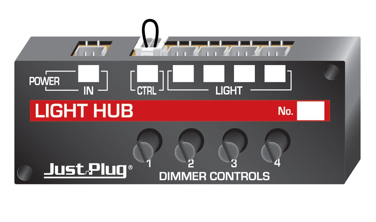Light Hub - Add up to four Just Plug LED lights of your choice to a project quickly and easily