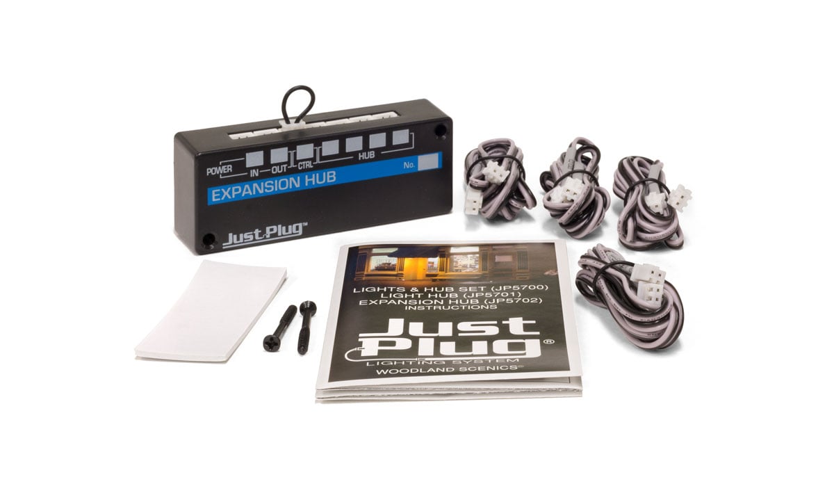 Expansion Hub - Use the Expansion Hub to connect up to four Light Hubs or Sequencing Light Hubs, expanding your Just Plug Lighting System quickly and easily