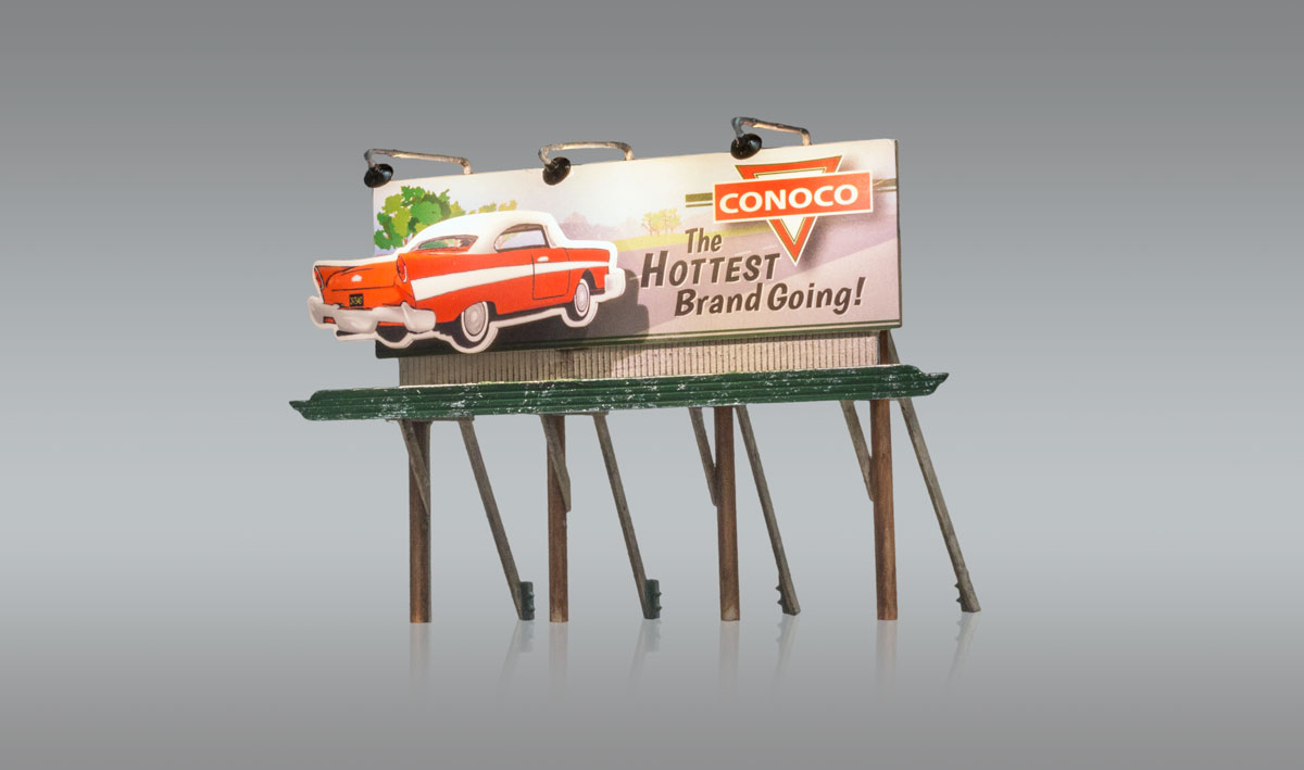 The Hottest Brand - HO Scale - Fill up your car with The Hottest Brand in town! Advertise the best fuel so drivers know they don't have to leave town on an empty tank