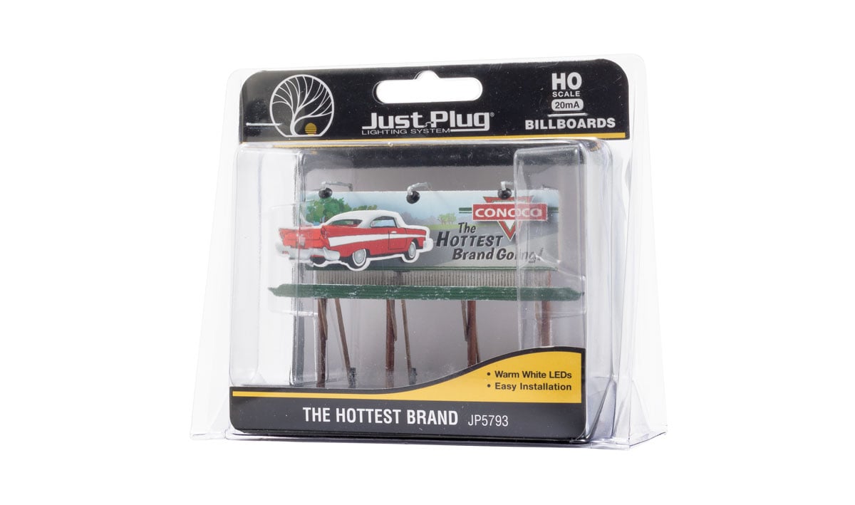 The Hottest Brand - HO Scale - Fill up your car with The Hottest Brand in town! Advertise the best fuel so drivers know they don't have to leave town on an empty tank