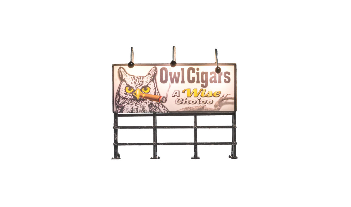 Wise Tobacco Co. - HO Scale - Enjoy a night out on the town with the wisest choice of cigars around