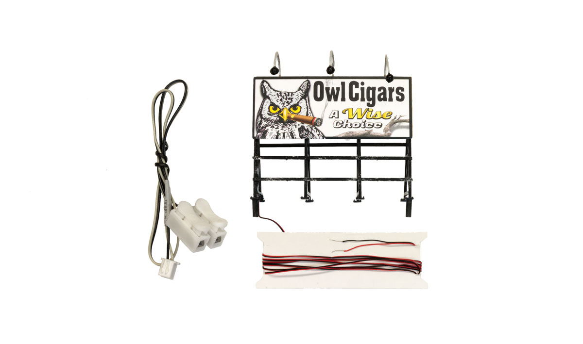 Wise Tobacco Co. - HO Scale - Enjoy a night out on the town with the wisest choice of cigars around