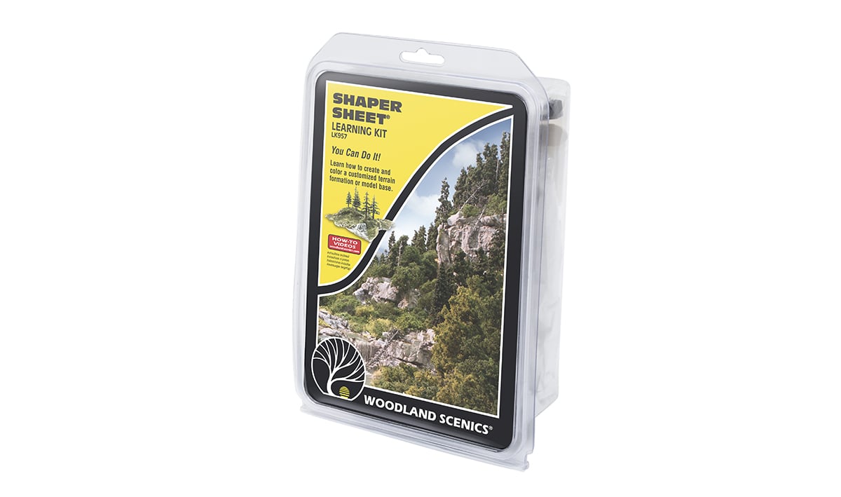 Shaper Sheet<sup>®</sup>* Learning Kit - The Shaper Sheet Kit Learning Kit includes everything modelers need to learn how to create and color a customized terrain formation or model base