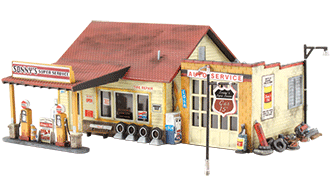 Sonny's Super Service - HO Scale Kit - Woodland Scenics