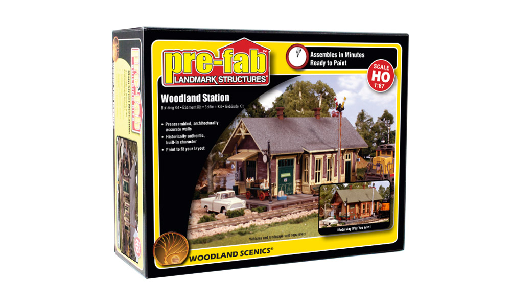 Woodland Station - HO Scale Kit