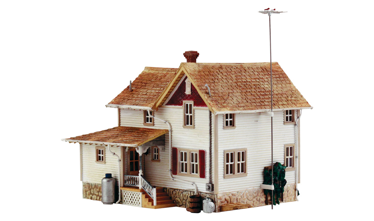 Corner Porch House - HO Scale Kit