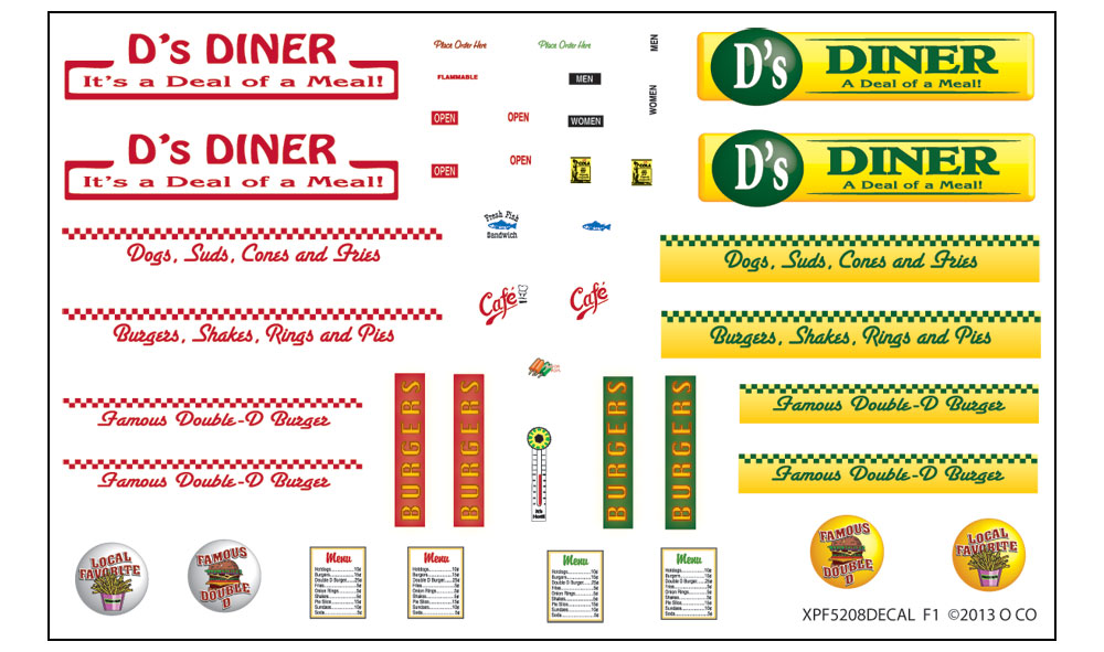 D's Diner - N Scale Kit - Model the time when food tasted better delivered to your car window