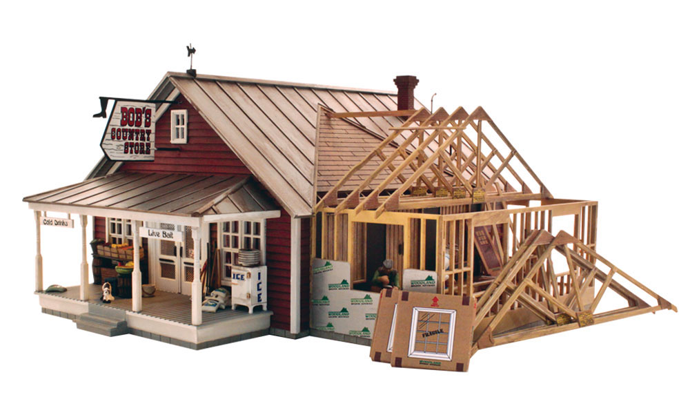 Country Store Expansion - O Scale Kit - Model your layout's booming local business