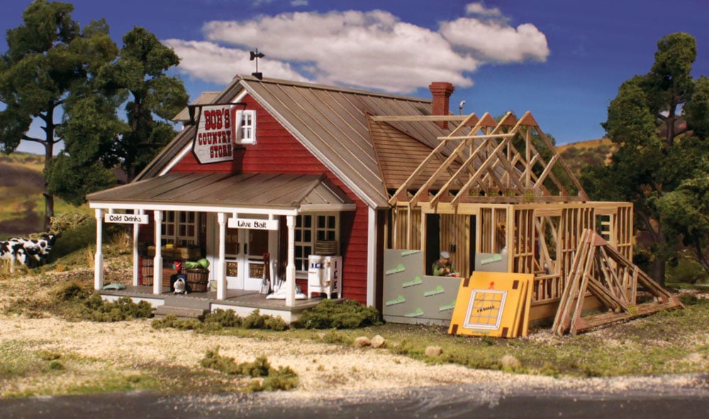 Country Store Expansion - O Scale Kit - Model your layout's booming local business