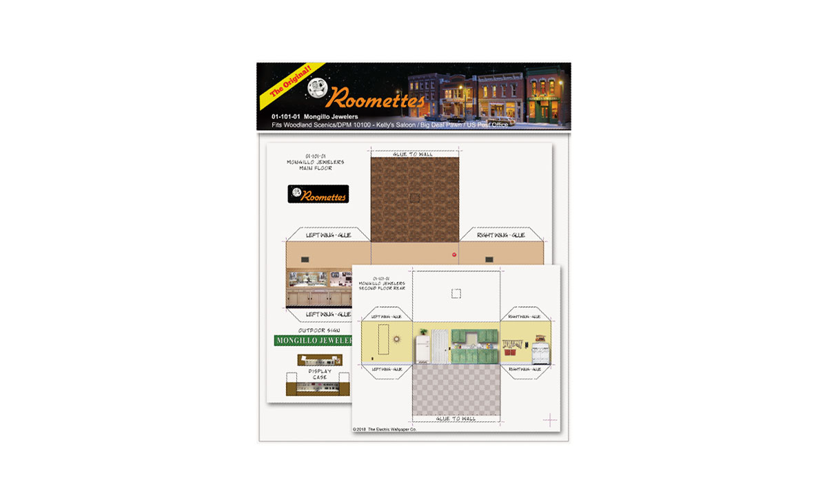 Mongillo Jewelers - HO Scale - Website order only

Roomette Kits are a great way to further customize and bring select DPM structures to life