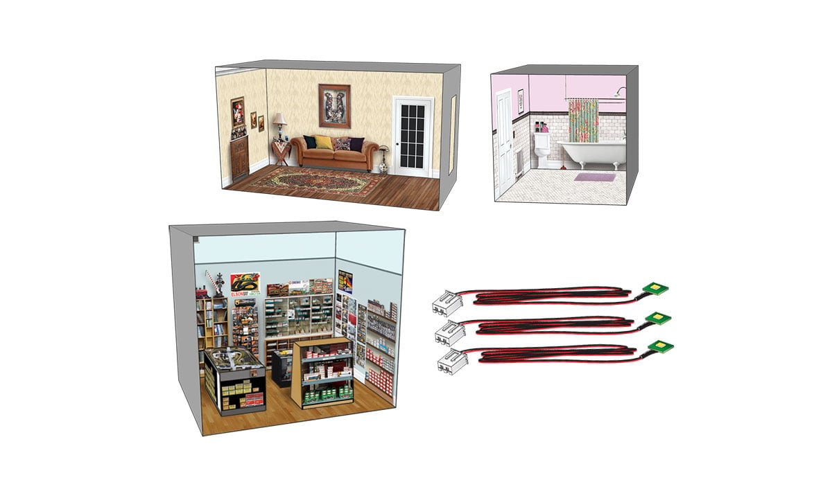 Stewart's Hobby Shop - HO Scale - Website order only

Roomette Kits are a great way to further customize and bring select DPM structures to life