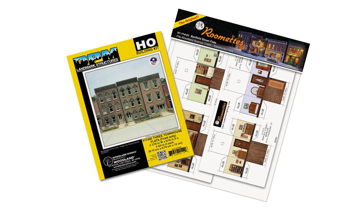 Banfield Street Flats Combo - HO Scale - Website order only

Save over purchasing separately when you get Combos, complete with both DPM building kits and their corresponding Roomettes