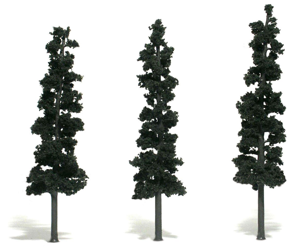 Woodland Scenics Ready Made Trees Conifer Colors O Gauge Pine 12 PK 6-8" Wds1582 for sale online 