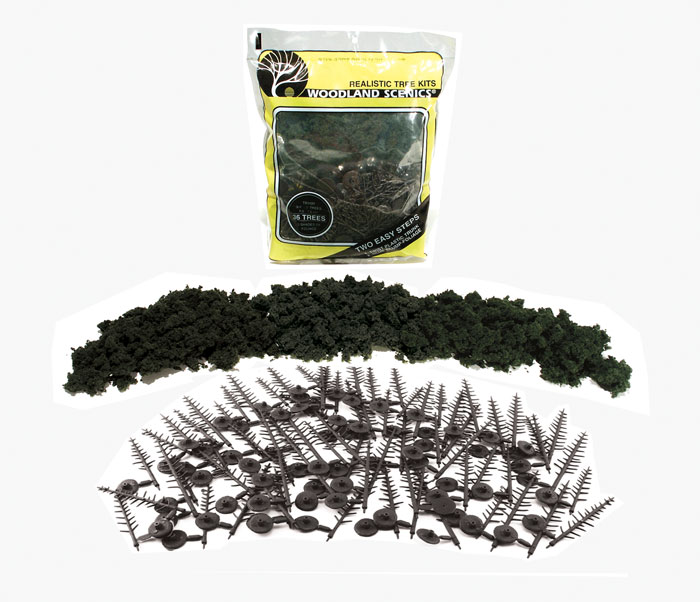 Conifer Green - Conifer Green Realistic Tree Kits teach you to make pine trees ranging from 2 1/2" - 8" (6