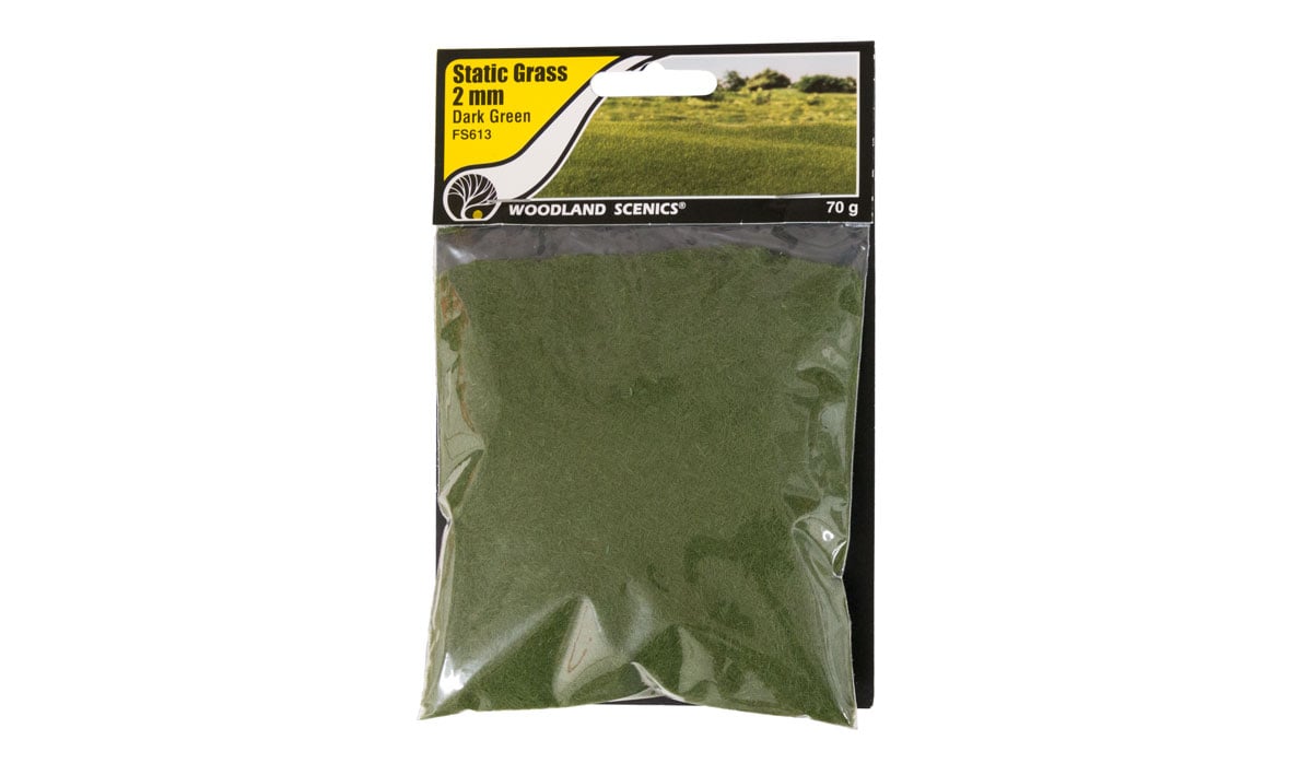 Static Grass Dark Green - Static Grass is a special material that stands upright when it is applied with the Static King&reg;