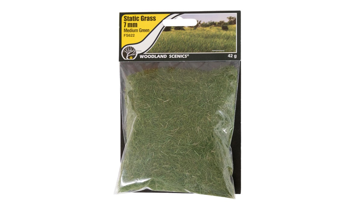 Static Grass Medium Green - Static Grass is a special material that stands upright when it is applied with the Static King&reg;