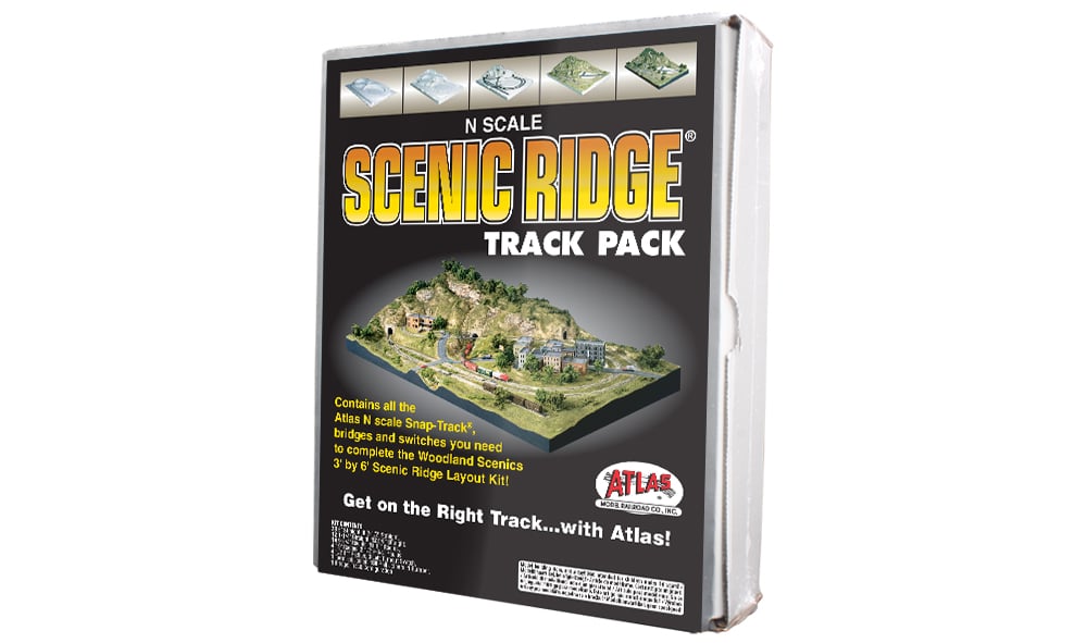 Scenic Ridge<sup>®</sup> Track Pack - N Scale - The Scenic Ridge Track Pack is for modelers of any level
