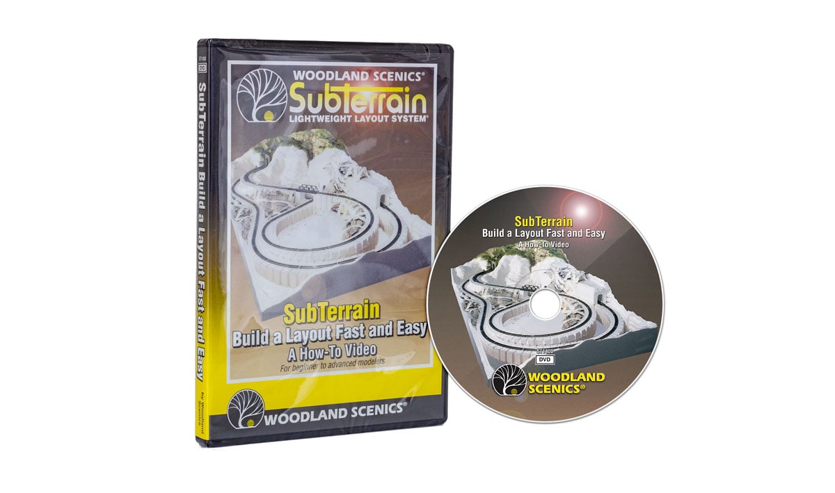 SubTerrain: Build A Layout Fast and Easy - DVD - Learn to build a model railroad using the revolutionary Woodland Scenics SubTerrain Lightweight Layout System