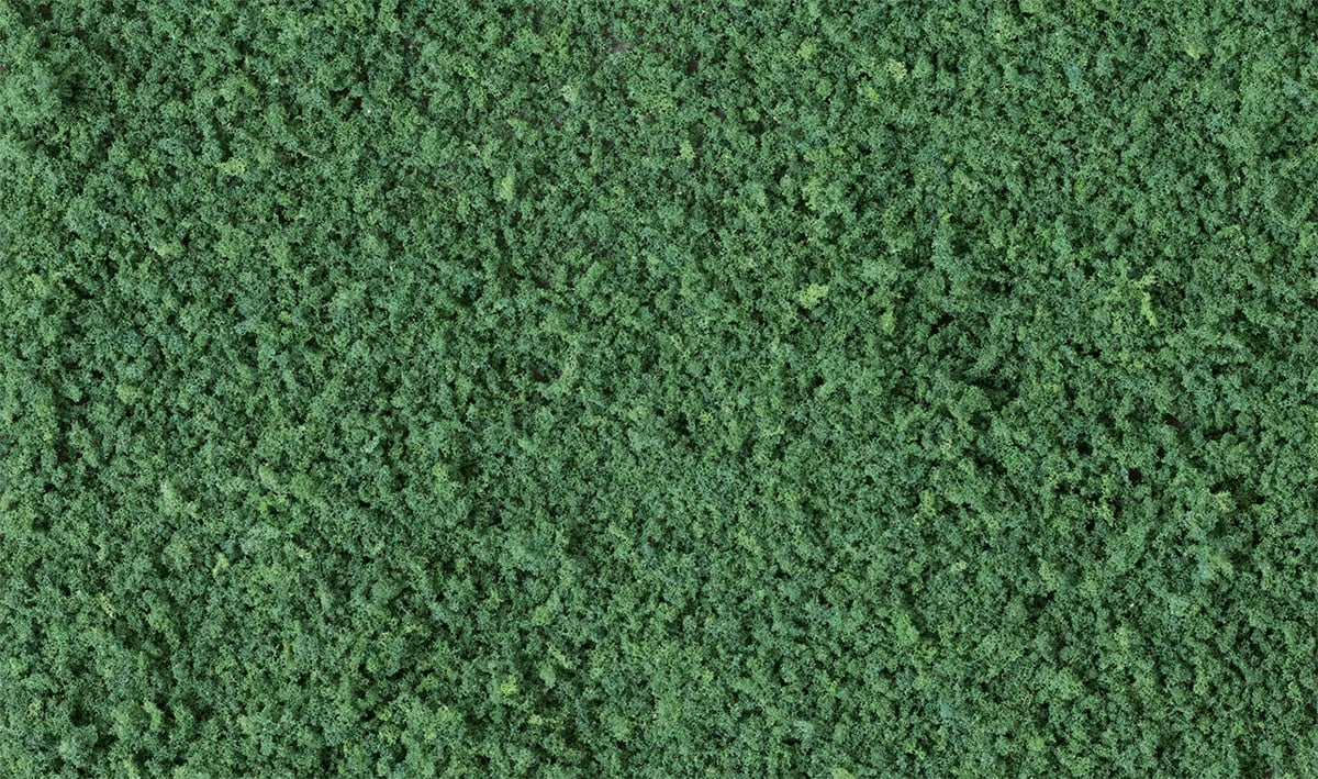 Coarse Turf Dark Green Bag - Individual bag provides enough Fine Turf to create realistic landscape on various areas of your layout