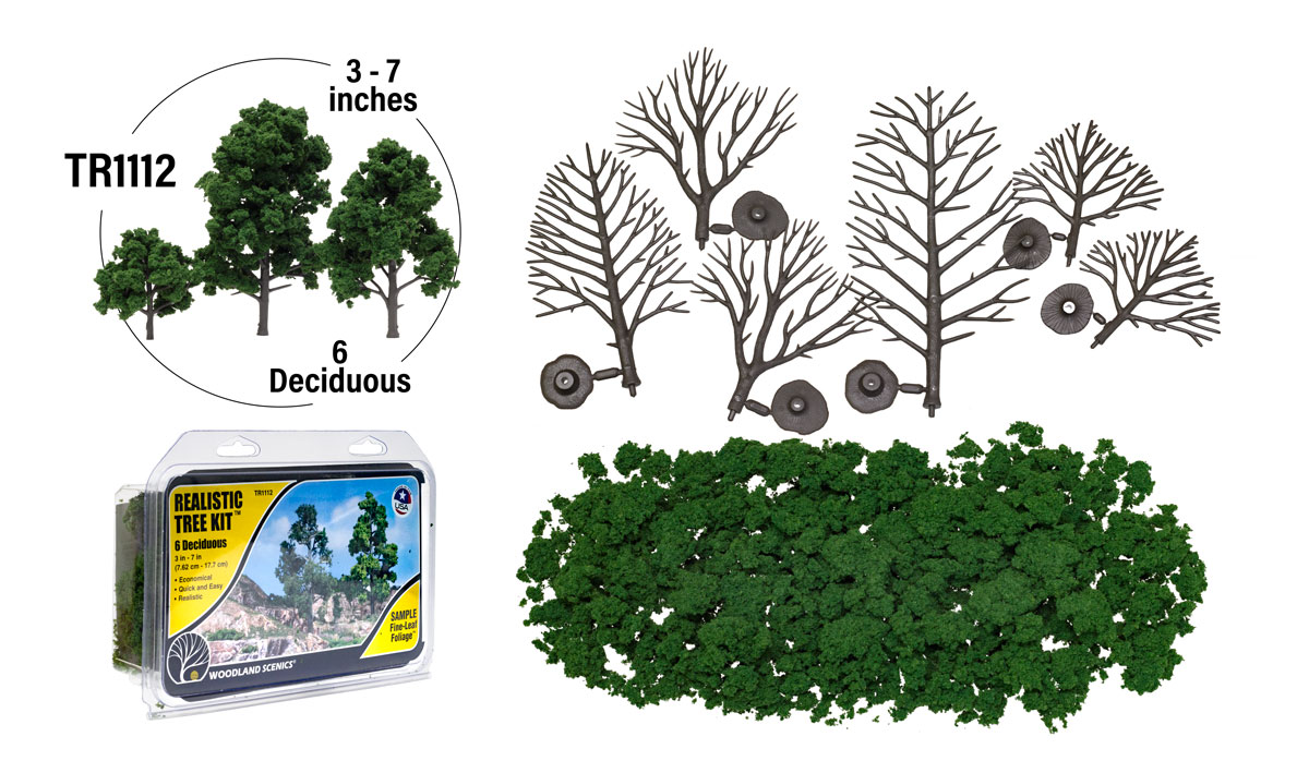Medium Green - 6/pkg - Woodland Scenics