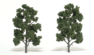 WOODLANDSCENICS TREES 2セットTR 1581、TR1571 Medium Green - 2/pkg - Woodland Scenics