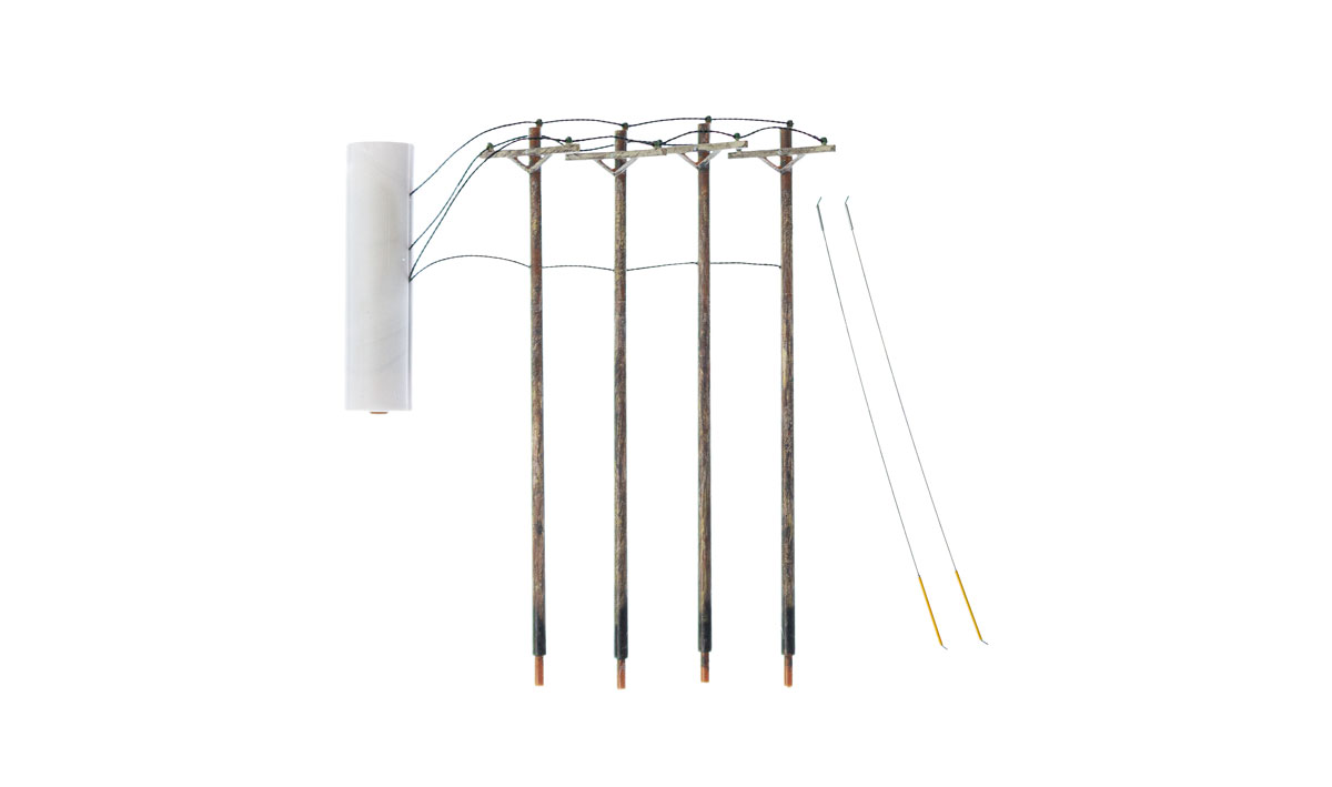 Woodland Scenics N Wired Poles Double Cros WOOUS2251