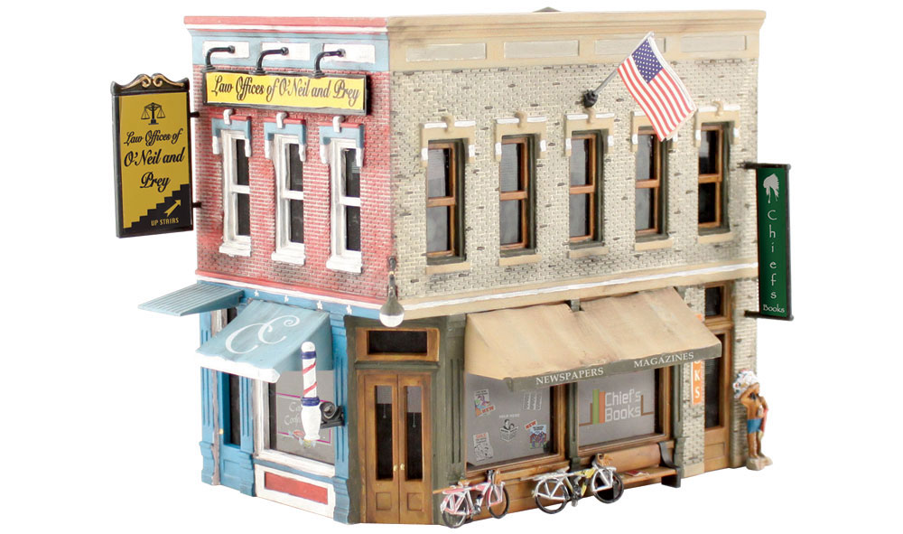 Main Street Mercantile - N Scale Kit - Model a vintage storefront where town residents patronize the local specialty shops of the Main Street Mercantile