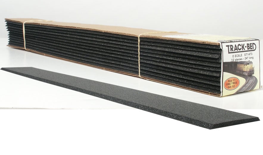 Track-Bed<sup>™</sup> Strips (Standard Pack) - O Scale - Strips are the perfect roadbed for tight track applications